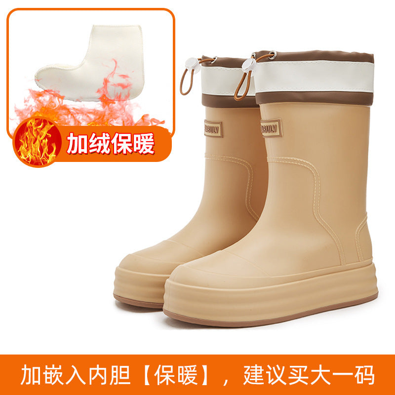 thick-soled medium tube water shoes