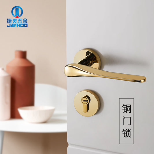 fashion Brass silent door lock