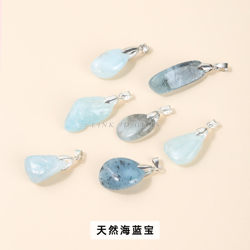 Crystal irregular rough stone pendant