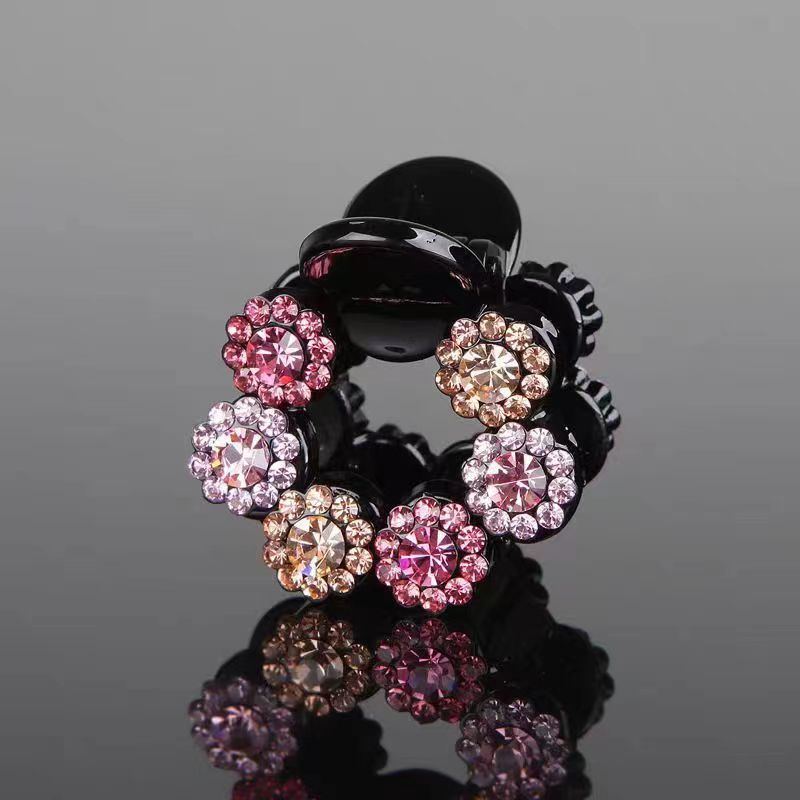 Flower rhinestone headdress