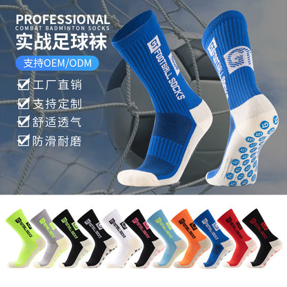 Anti-Slip Colorful Mid-Calf Football Socks