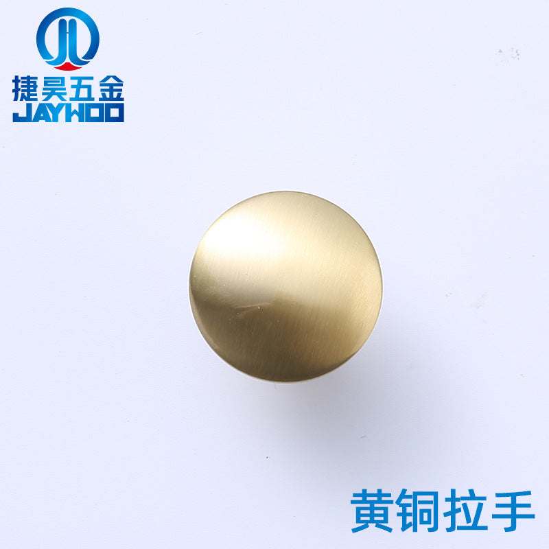 Round single hole cabinet door furniture handle