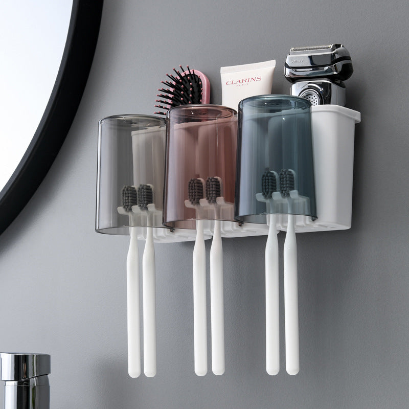 Wall-mounted Toothbrush Holder Set