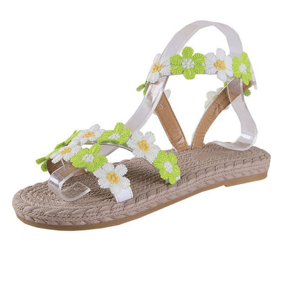 New flower flat sandals