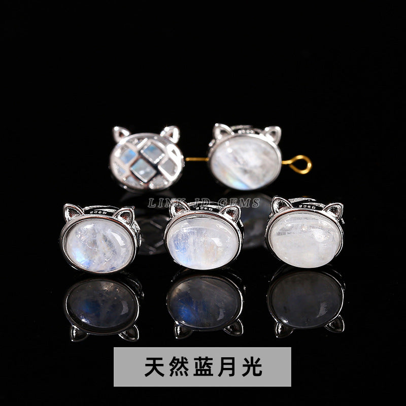 Natural stone crystal owl magic box accessories