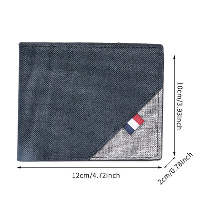 Men's short canvas wallet wholesale