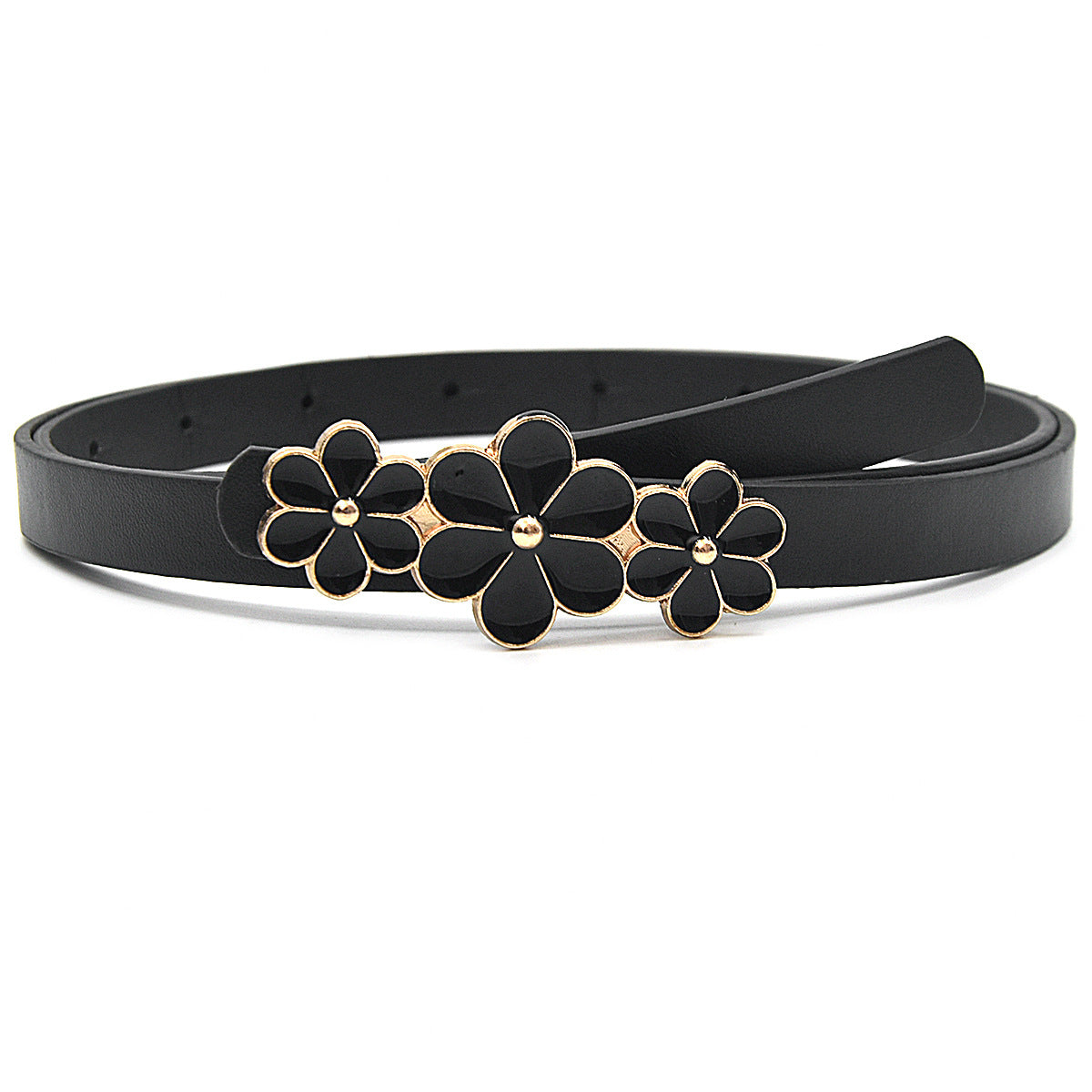 Flower thin belt lady