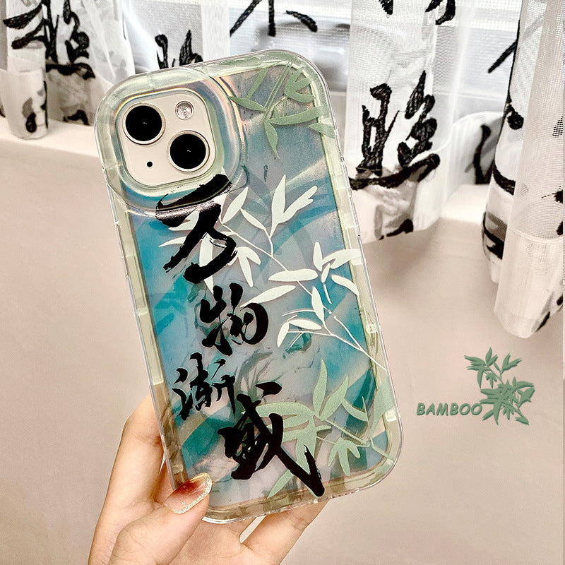 Apple 15 Pro Water Wave Multicolor Stars iPhone X Bamboo Laser Paper