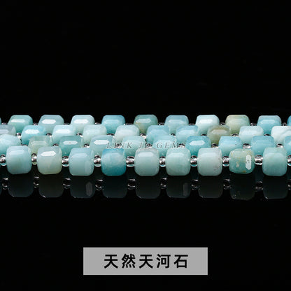 6/8Mm crystal agate jade cube loose beads