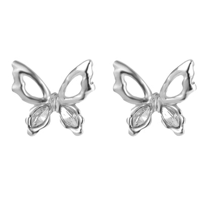 Diamond Butterfly Earrings