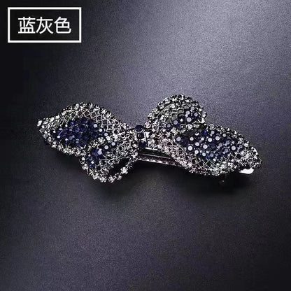 Medium horizontal clip spring clip rhinestone top clip