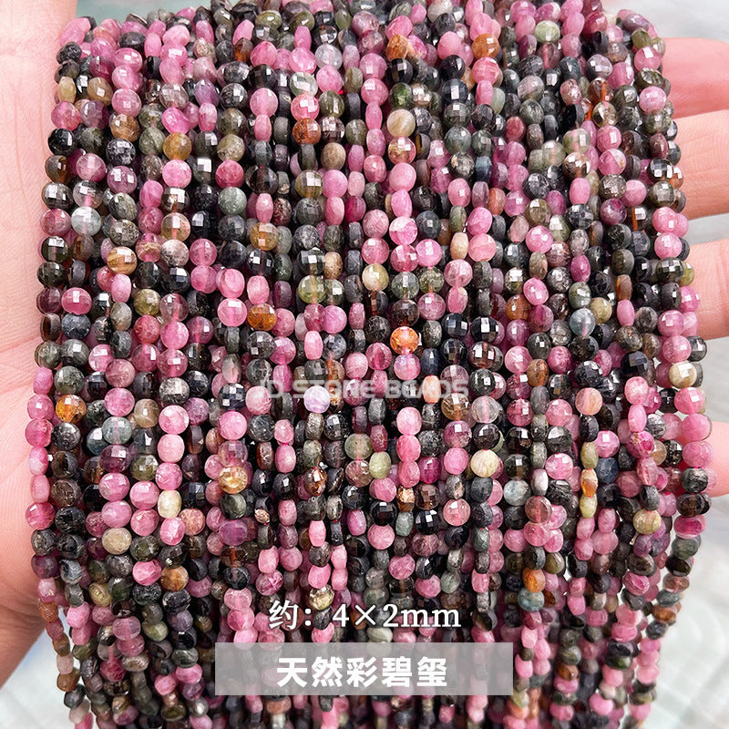 4 * 3Mm crystal sliced round cake-shaped loose beads