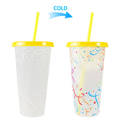 710Ml temperature-sensitive plastic color-changing cup