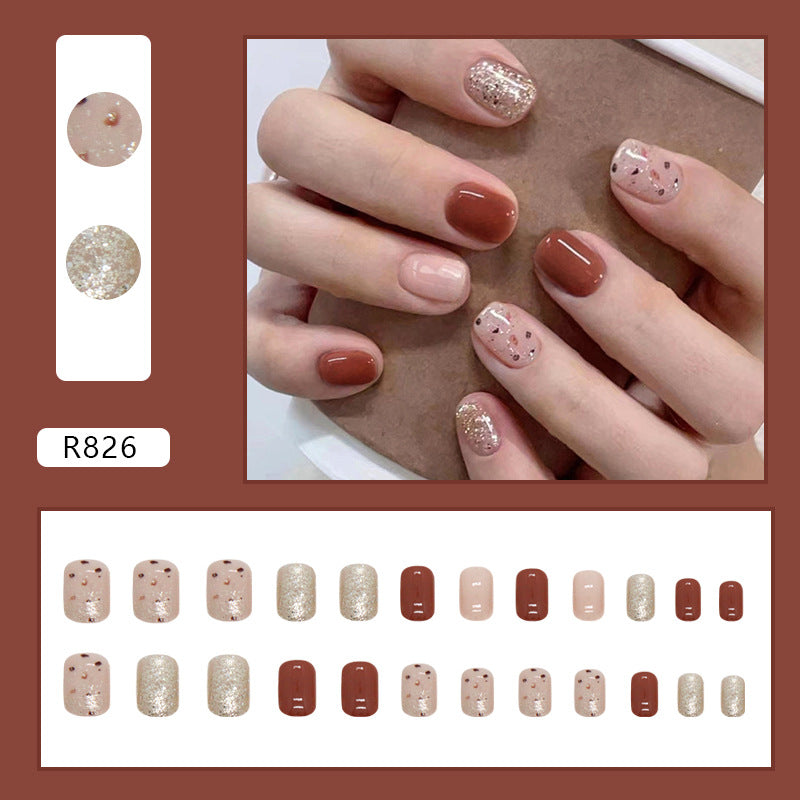 Fall Sweet Cute Wearable Fake Nails