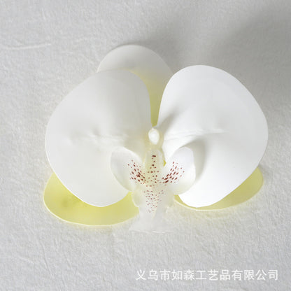 Simulation 3D lamination butterfly orchid flower head