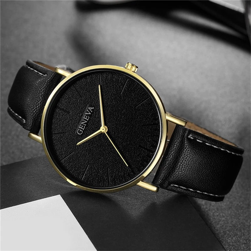 Minimalist Business Mens Watch Leather Strap Stylish