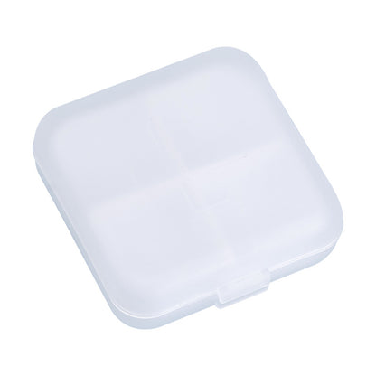 Cross-Shaped 4-Compartment Pill Box