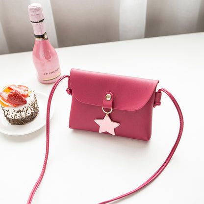 Star pendant mobile phone bag shoulder bag