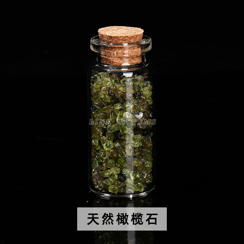 Crystal gravel wishing bottle jade agate gravel