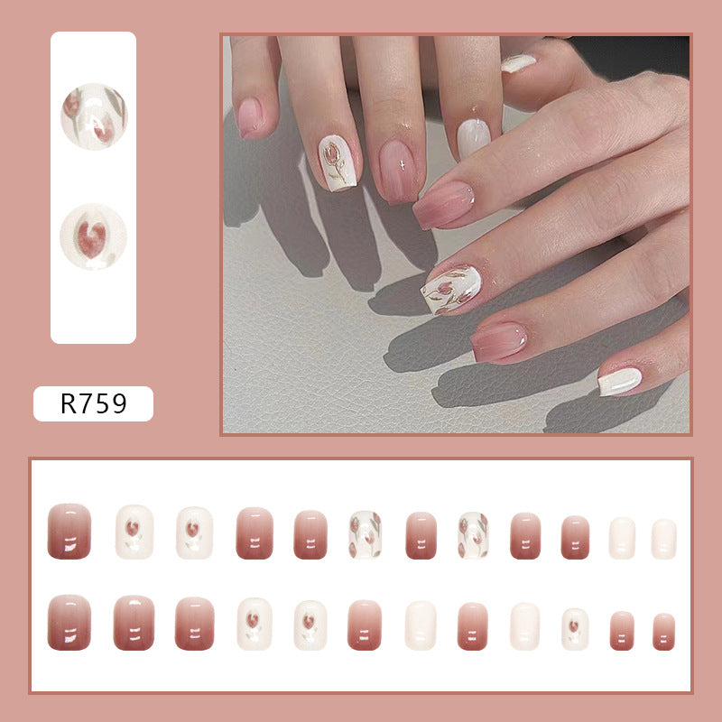 Heart Sweet Minimalist Nails