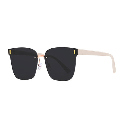 New Frameless Tea UV Sunglasses