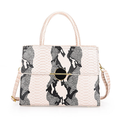 Popular PU snake pattern bag