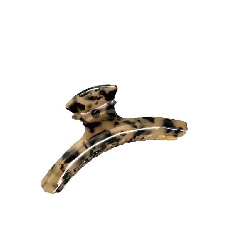 Black hair grab large size plate hairpin shark clip