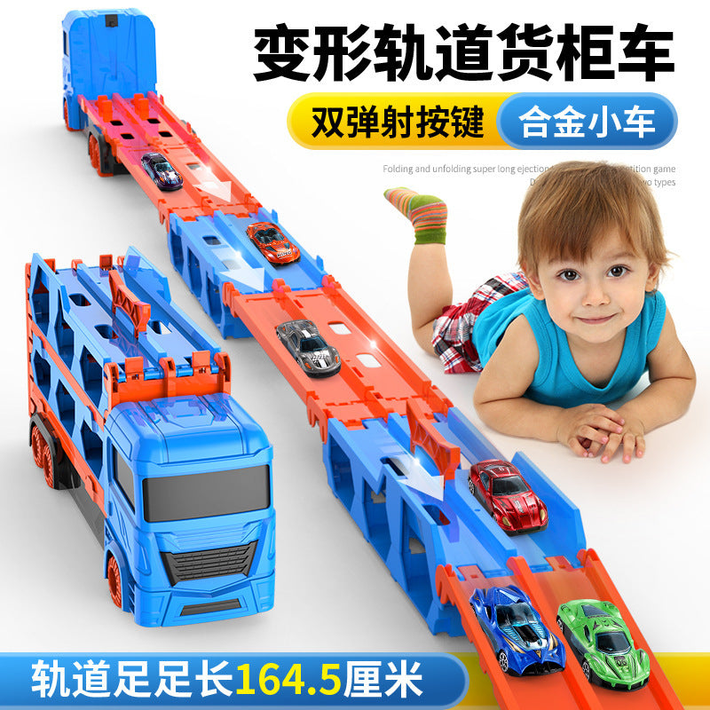 Kids Toy Car Transform Track Truck