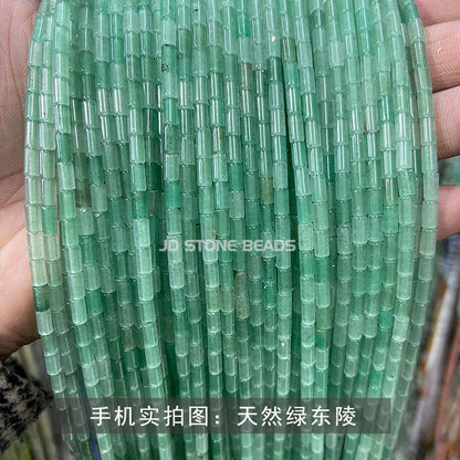 3 * 6Mm agate round tube loose beads