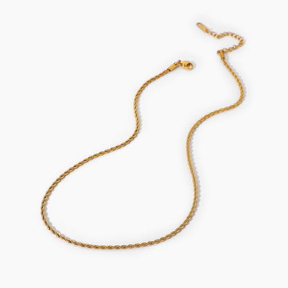 Gold chain necklace