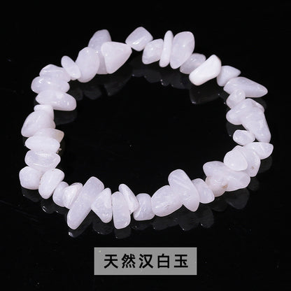 Colorful crystal gravel bracelet elastic