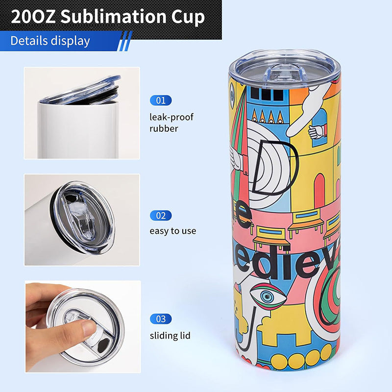 Convenient thermos cup can be printed with logo.