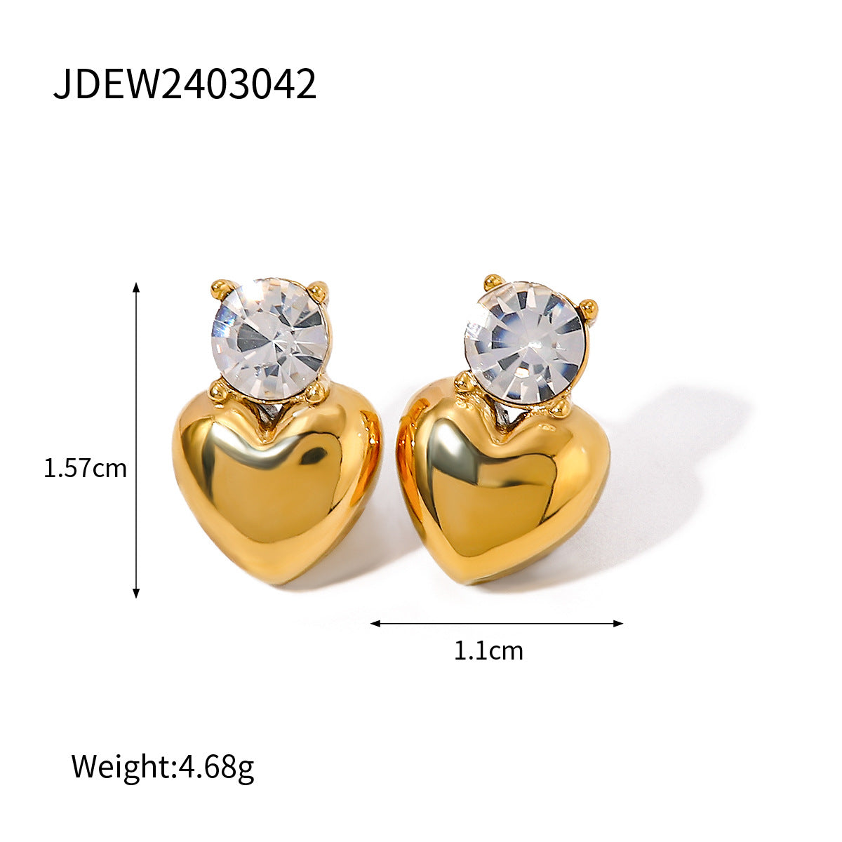 18k gold diamond earrings