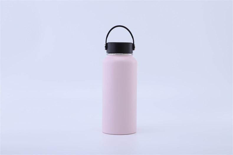 Powder-Coated 304 Stainless Steel Water Bottle, Outdoor Portable