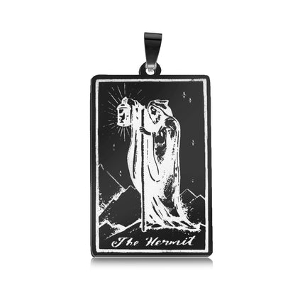 5 pcs/bag gun black tarot brand titanium steel pendant