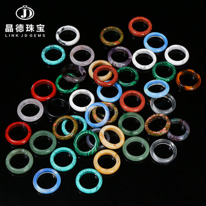 Natural Dongling jade ring ring