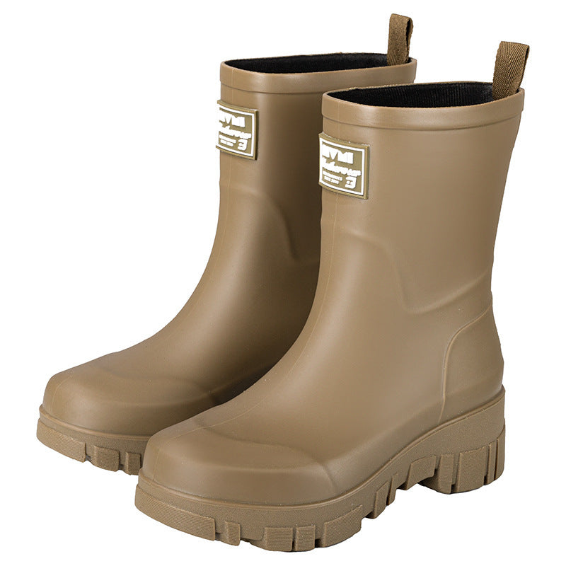 Rain shoes women's thick soles are wear-resistant and anti-wear.