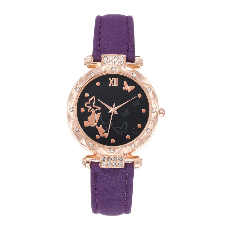 Butterfly Casual Versatile Ladies Belt Watch