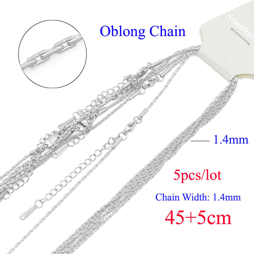 5 pcs/pack cross chain stainless steel DIY