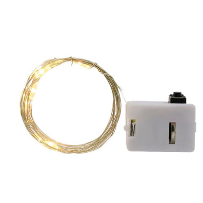 LED copper wire lamp button battery lamp