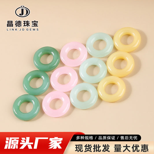 10-25Mm glazed imitation jade running ring