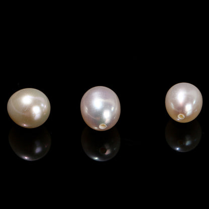 Natural freshwater pearl half hole