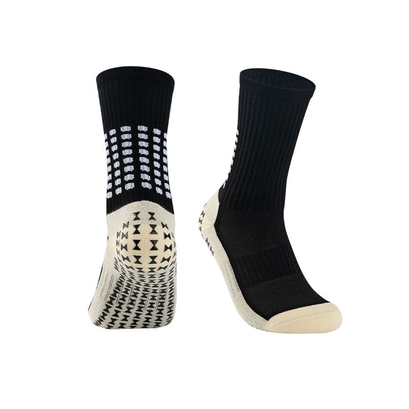 Anti-slip Grip Cushion Crew Football Socks