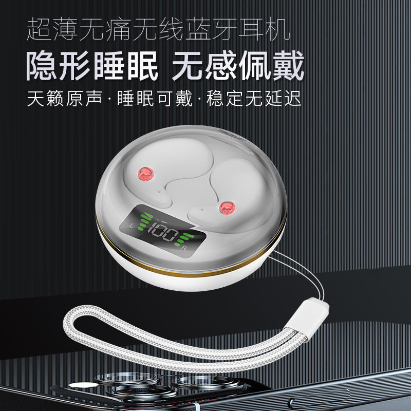 Sleep Wireless Bluetooth Earbuds Ultra-Thin Mini Invisible Noise-Cancelling