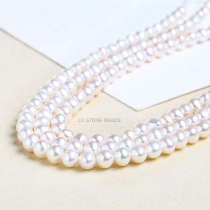 Freshwater white pearl loose beads