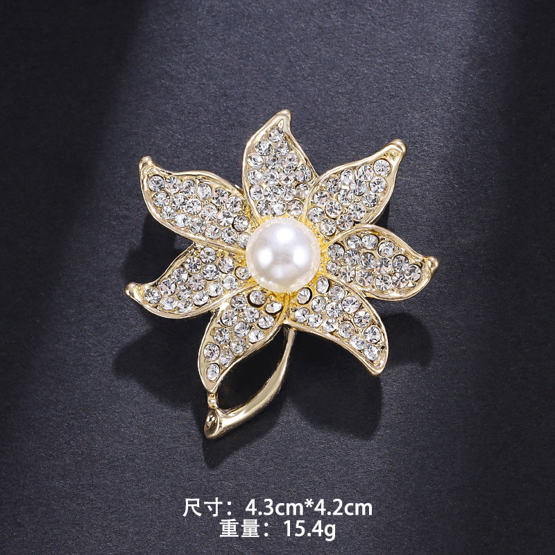 High-end brooch brooch imitation pearl