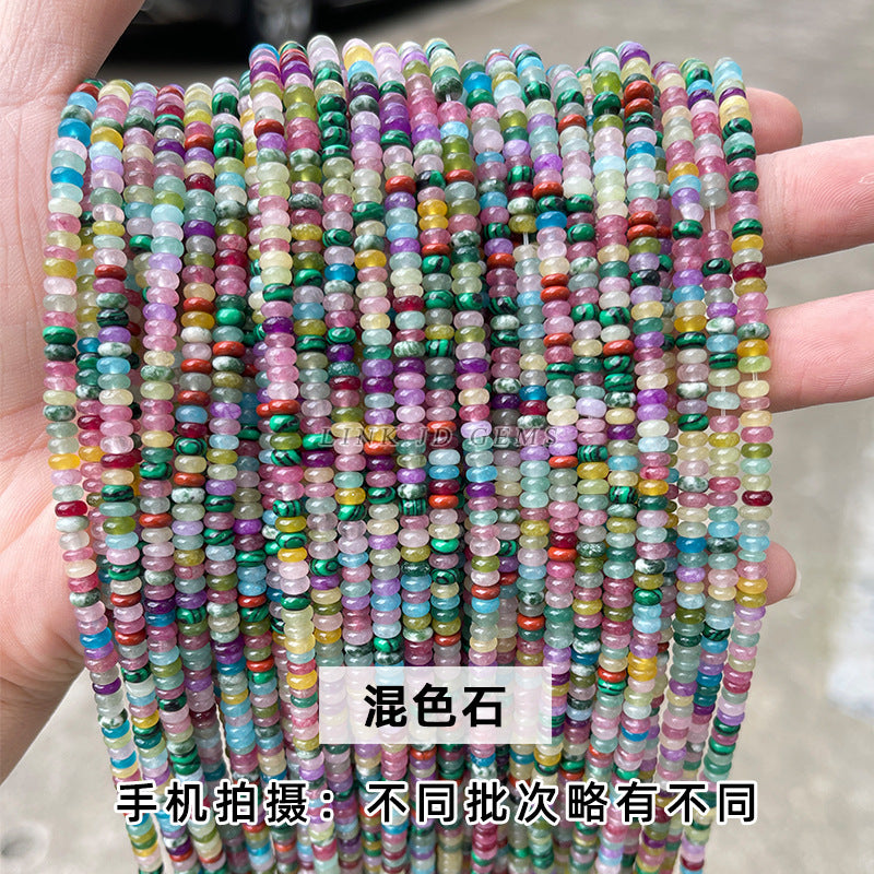 4 * 2Mm natural jade abacus beads loose beads