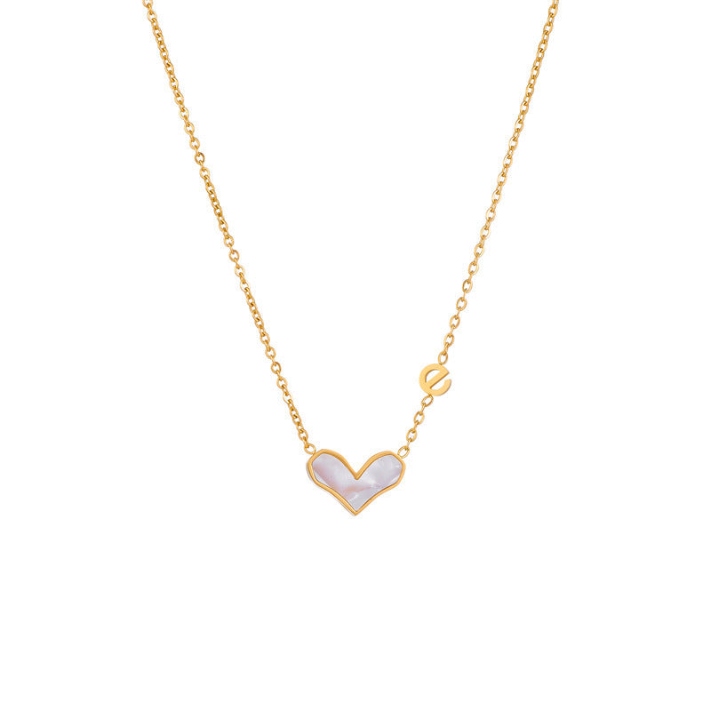 Shell love necklace