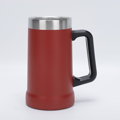 24Oz Double Layer Stainless Steel Handle Cup