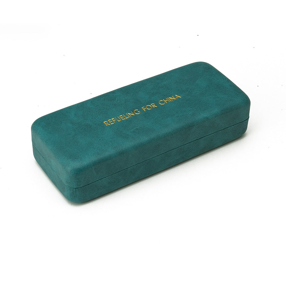 Retro Minimalist Leather Glasses Case